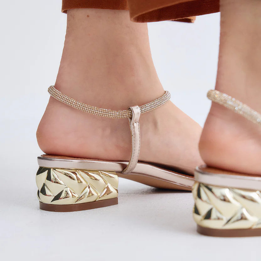 SANDALIAS EXE KATY-485 GOLD/SILVER