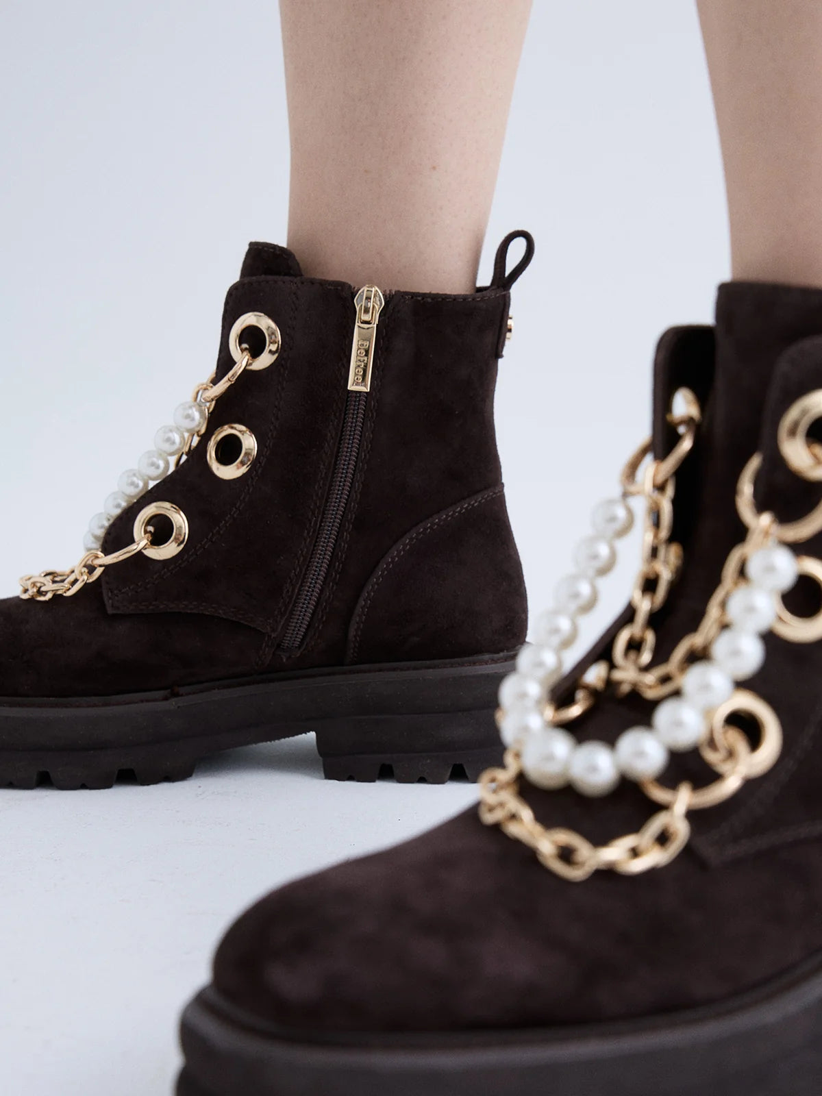 BOTINS BEFREE KIARA-178 BROWN
