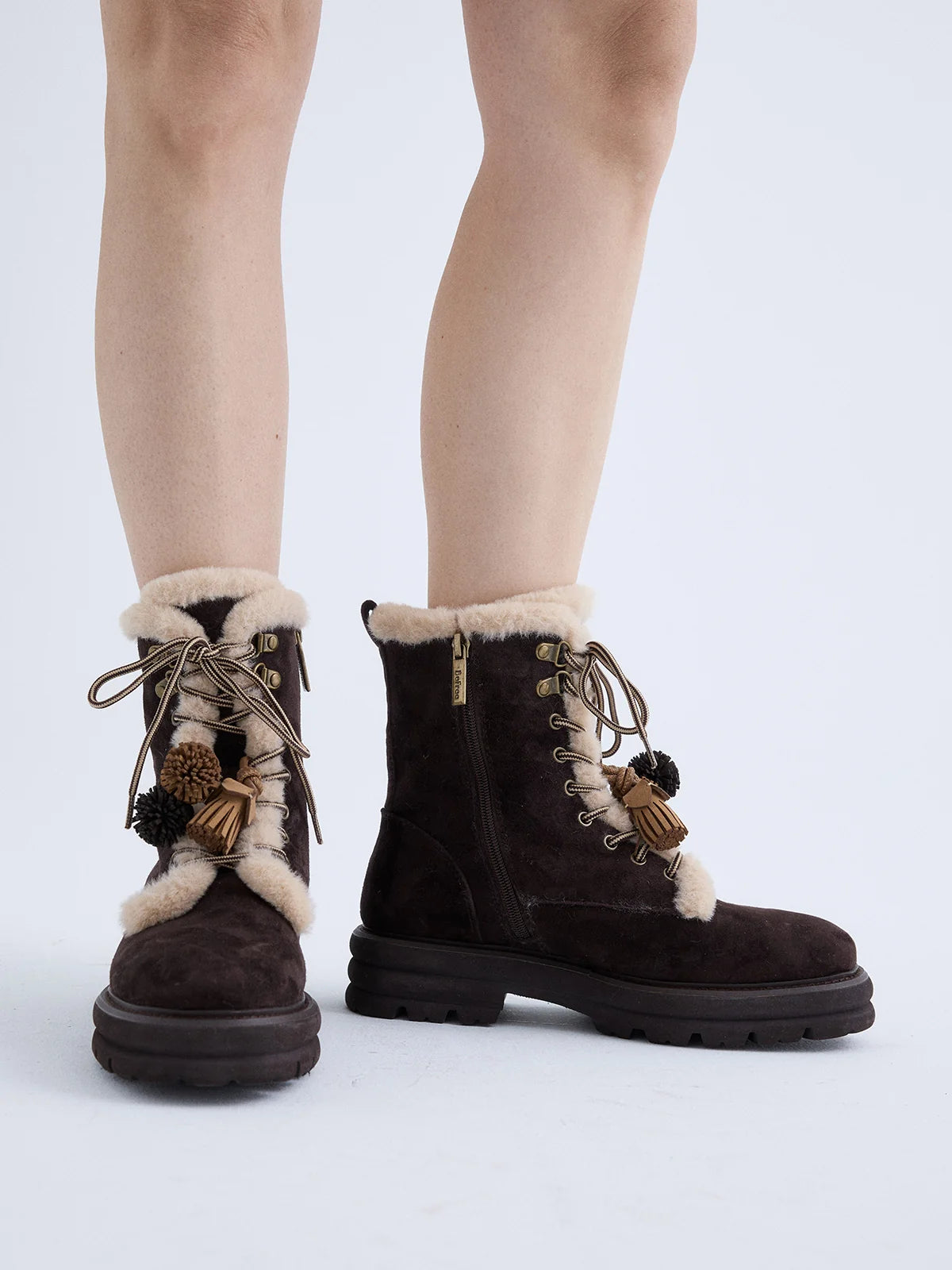 BOTINS BEFREE KIARA-294 BROWN