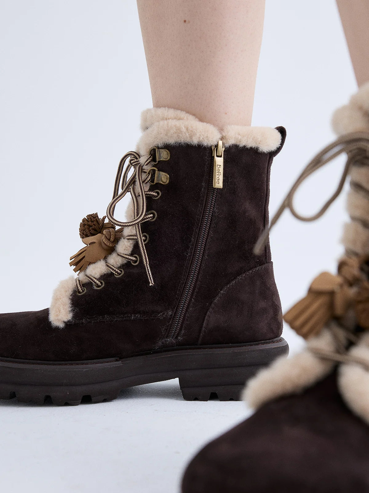 BOTINS BEFREE KIARA-294 BROWN