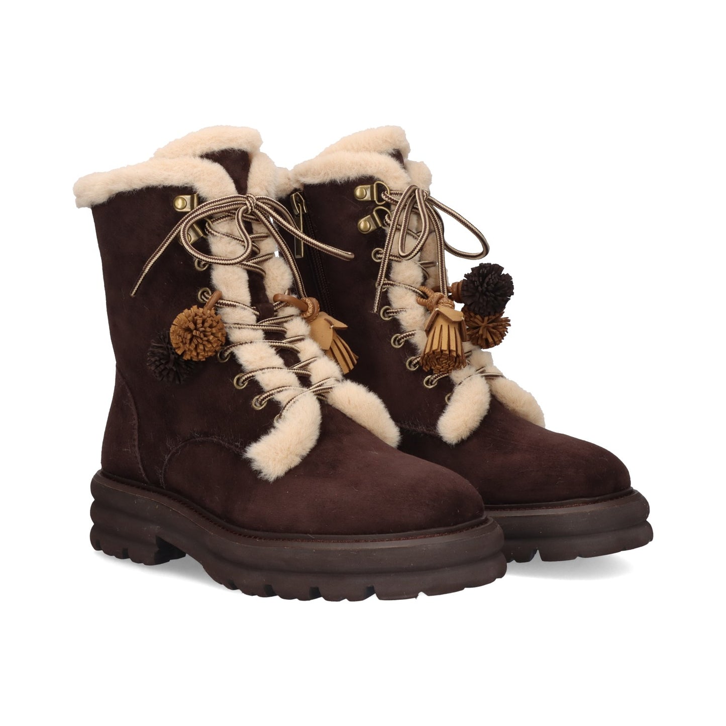 BOTINS BEFREE KIARA-294 BROWN