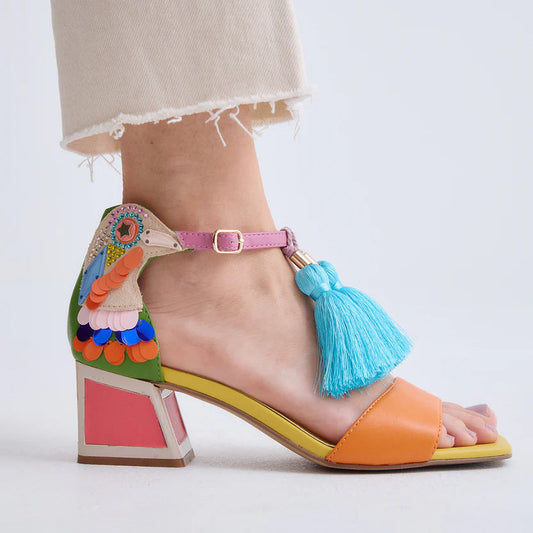 SANDALIAS EXE LUISA 310 GREEN/ORANGE