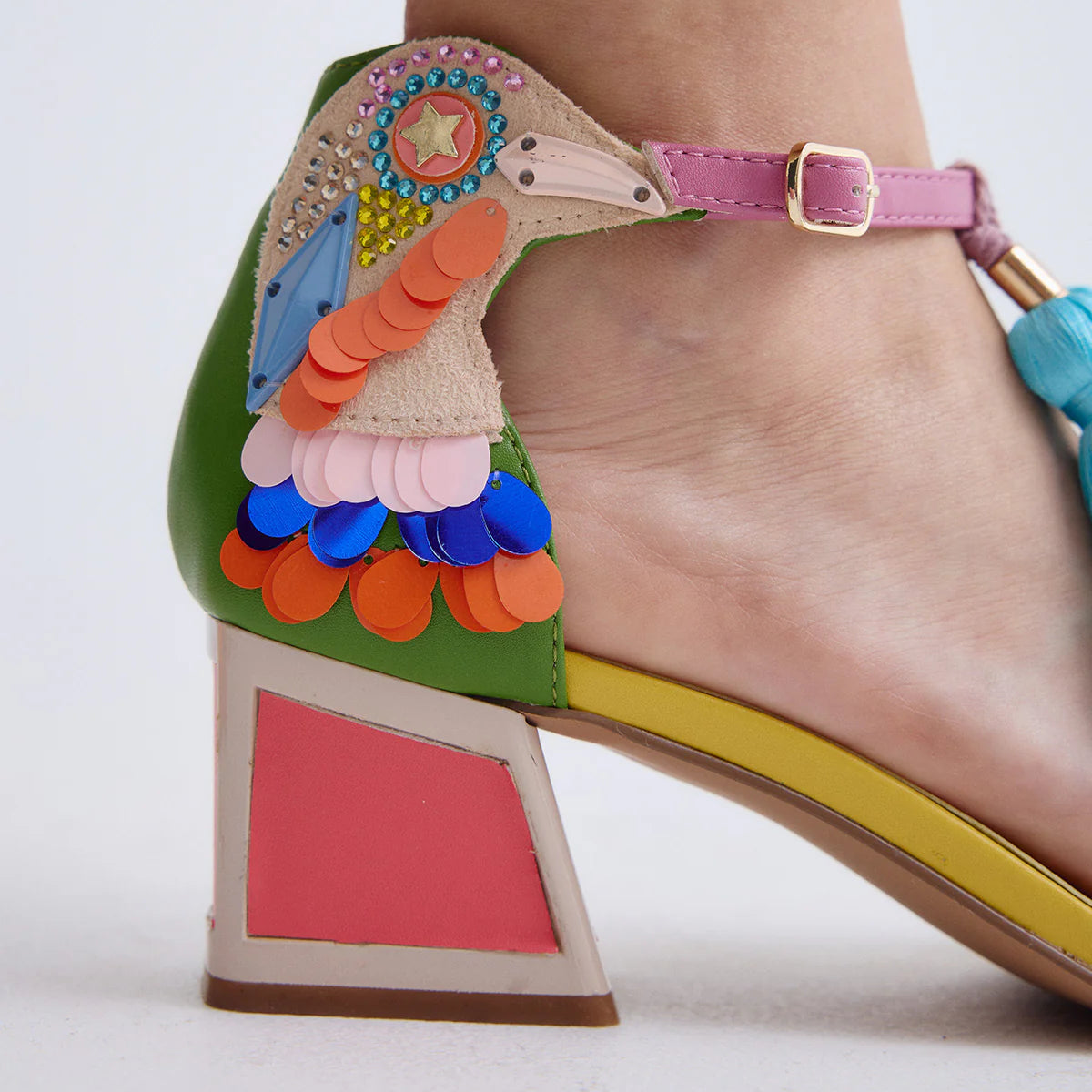 SANDALIAS EXE LUISA 310 GREEN/ORANGE