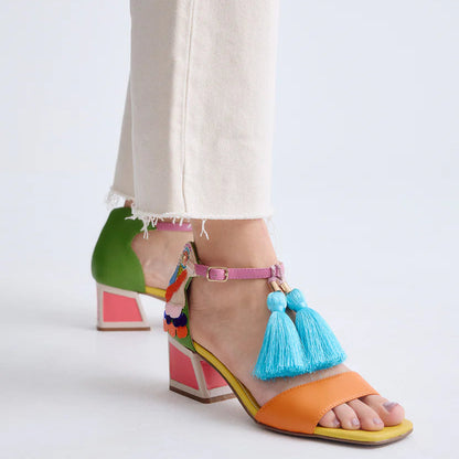 SANDALIAS EXE LUISA 310 GREEN/ORANGE