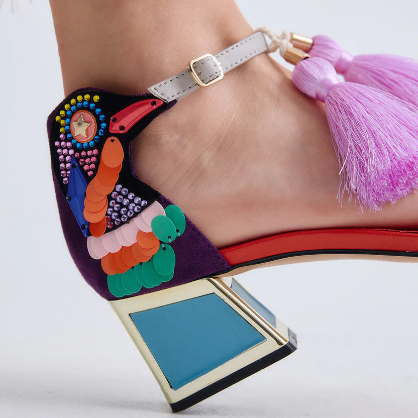SANDALIAS EXE LUISA 310 PURPLE/YELLOW