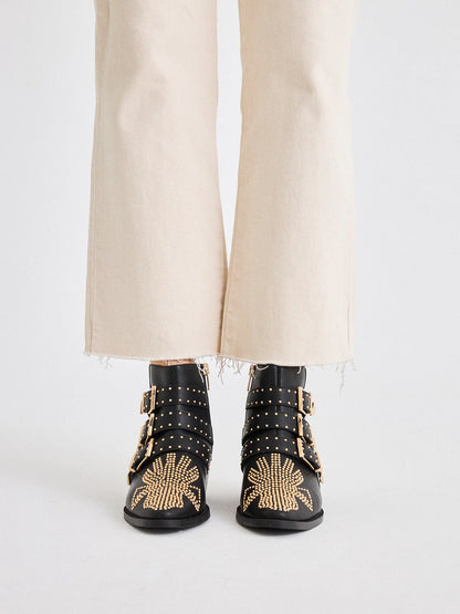 BOTINS BE FREE MILAN 030 BLACK GOLD