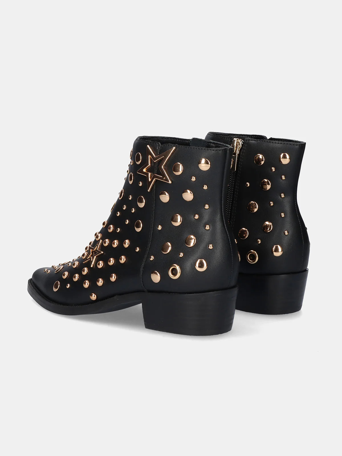 BOTINS BE FREE MILAN 060 BLACK BLACK GOLD