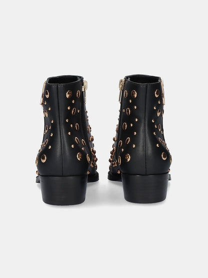 BOTINS BE FREE MILAN 060 BLACK BLACK GOLD