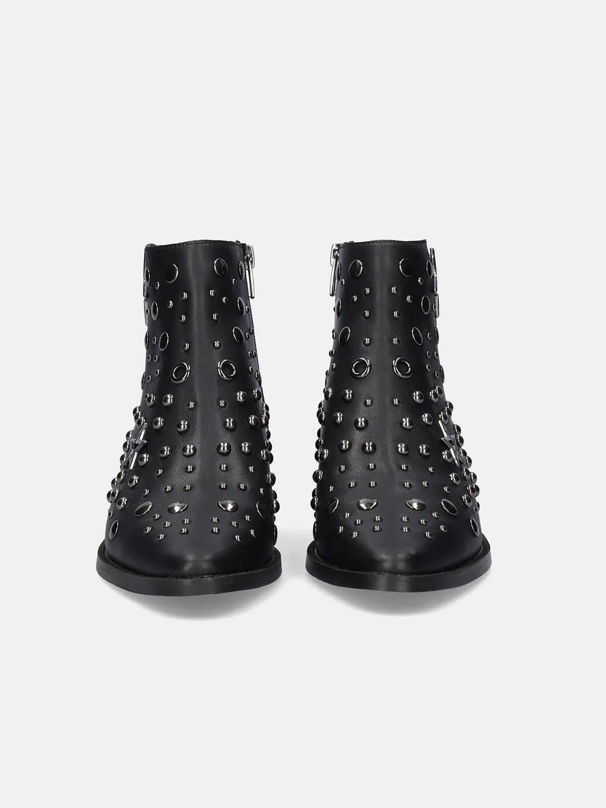 BOTINS BE FREE MILAN 060 BLACK BLACK PEWTER