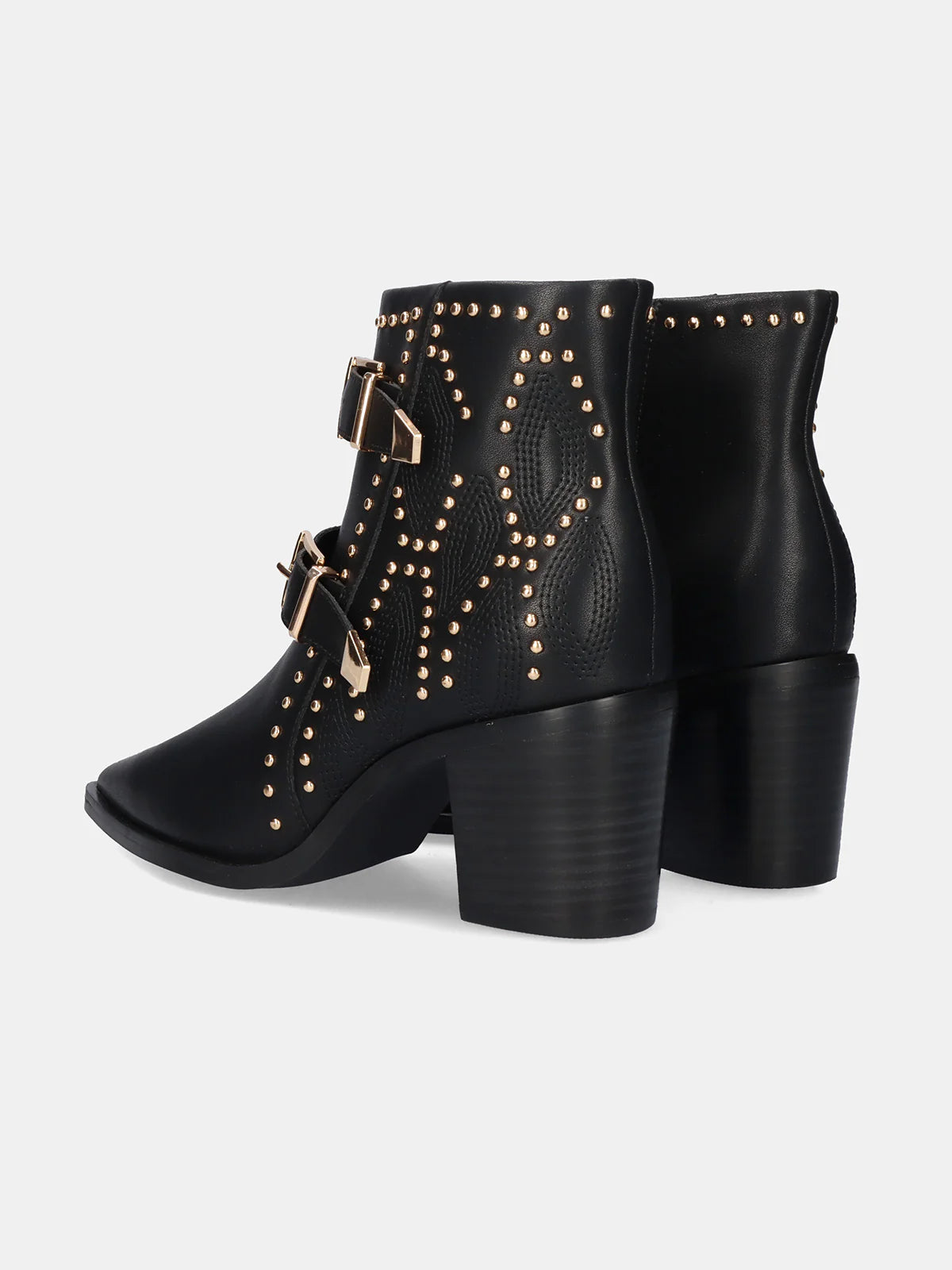 BOTINS BEFREE - NAPOLES-022 BLACK/GOLD