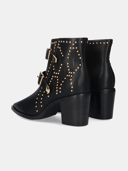 BOTINS BEFREE - NAPOLES-022 BLACK/GOLD