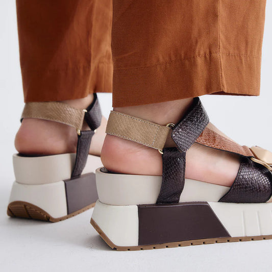 SANDALIAS EXE OLIVIA-934 BROWN/TAN