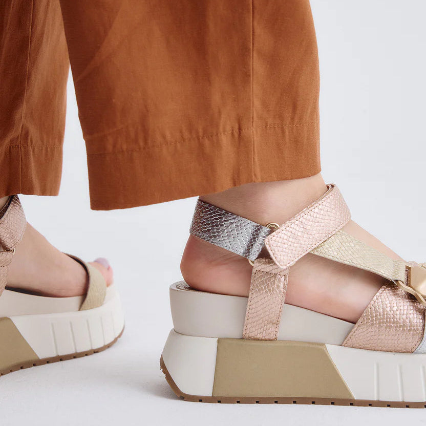 SANDALIAS EXE OLIVIA-934 GOLD/SILVER