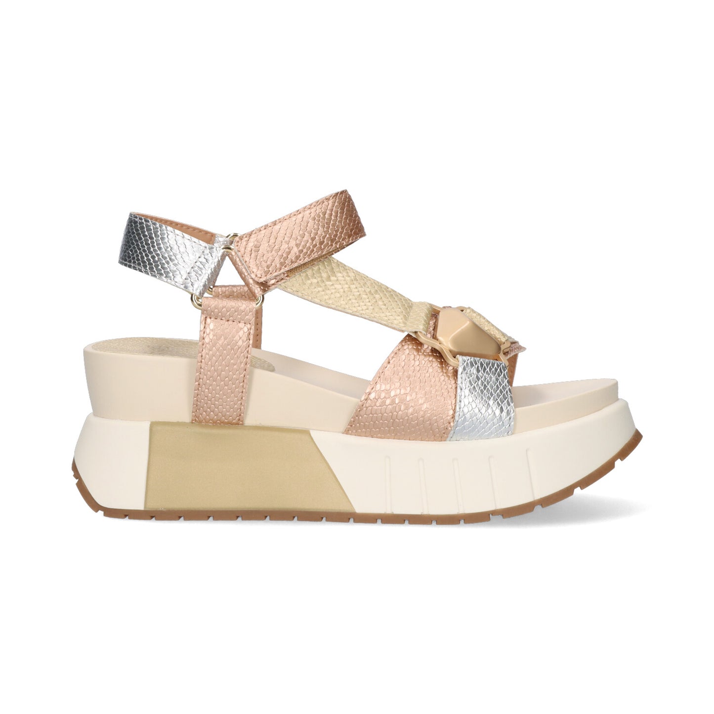 SANDALIAS EXE OLIVIA-934 GOLD/SILVER