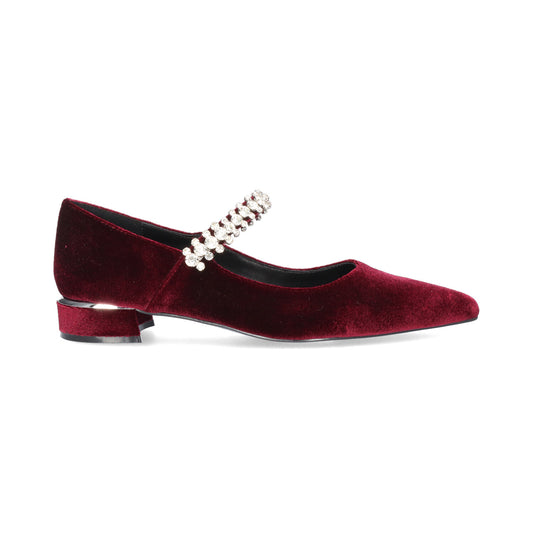 SAPATOS PLOY 353 - VELVET BORDEAUX