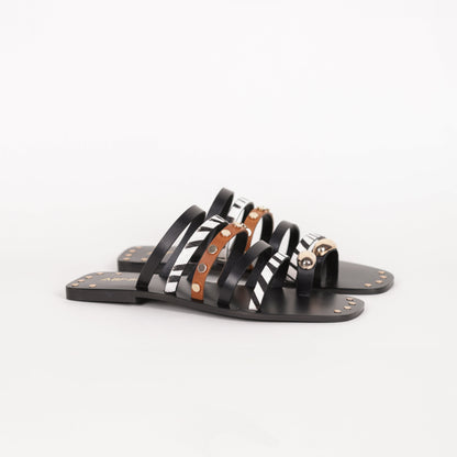 SANDALIAS ABF-97 KS.26.44 BLACK/ZEBRA