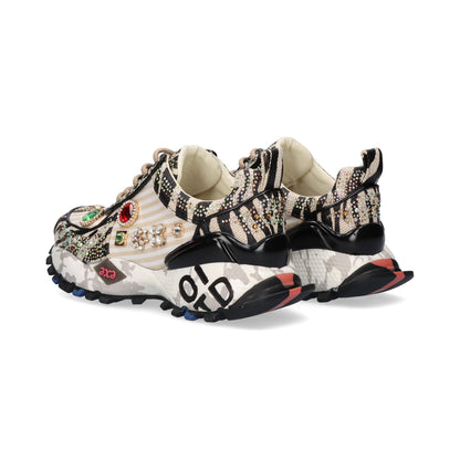 SAPATILHA EXE SY24-6 BEIGE/BLACK