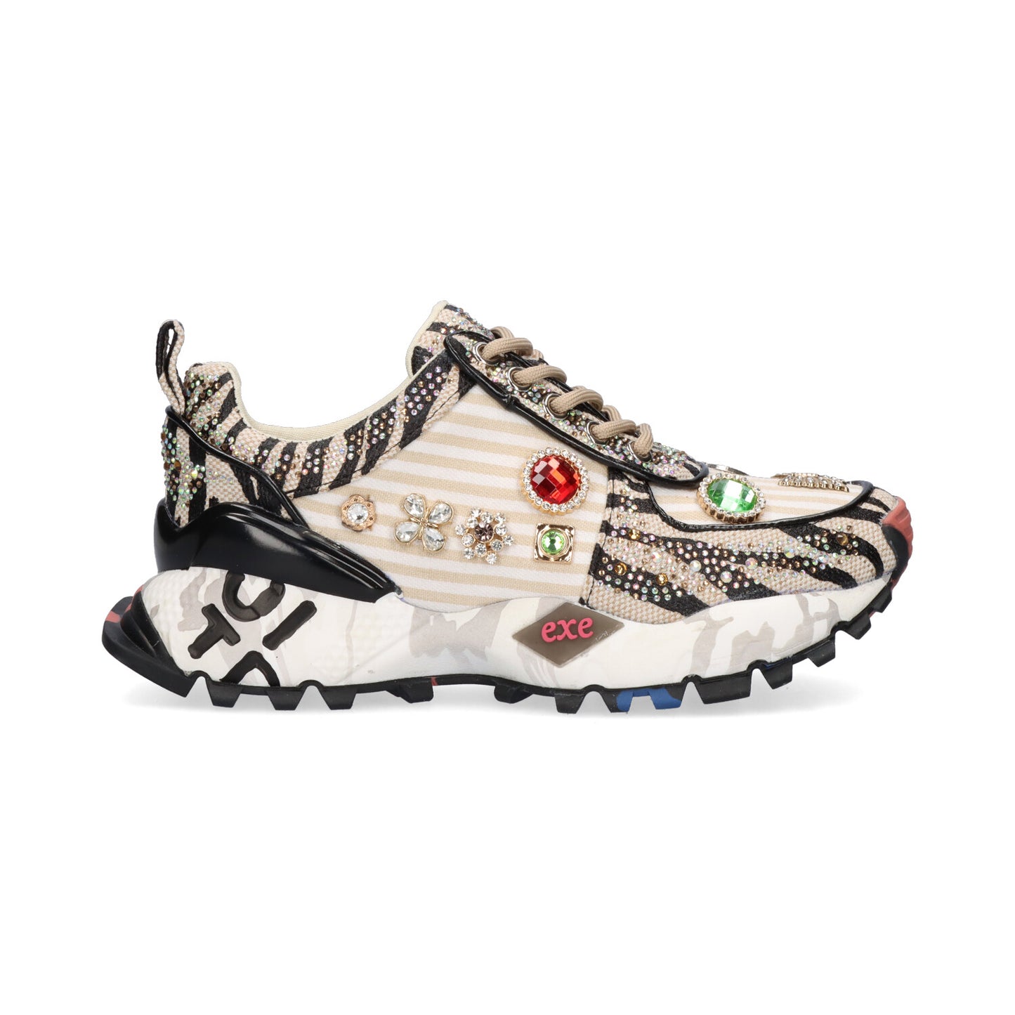 SAPATILHA EXE SY24-6 BEIGE/BLACK