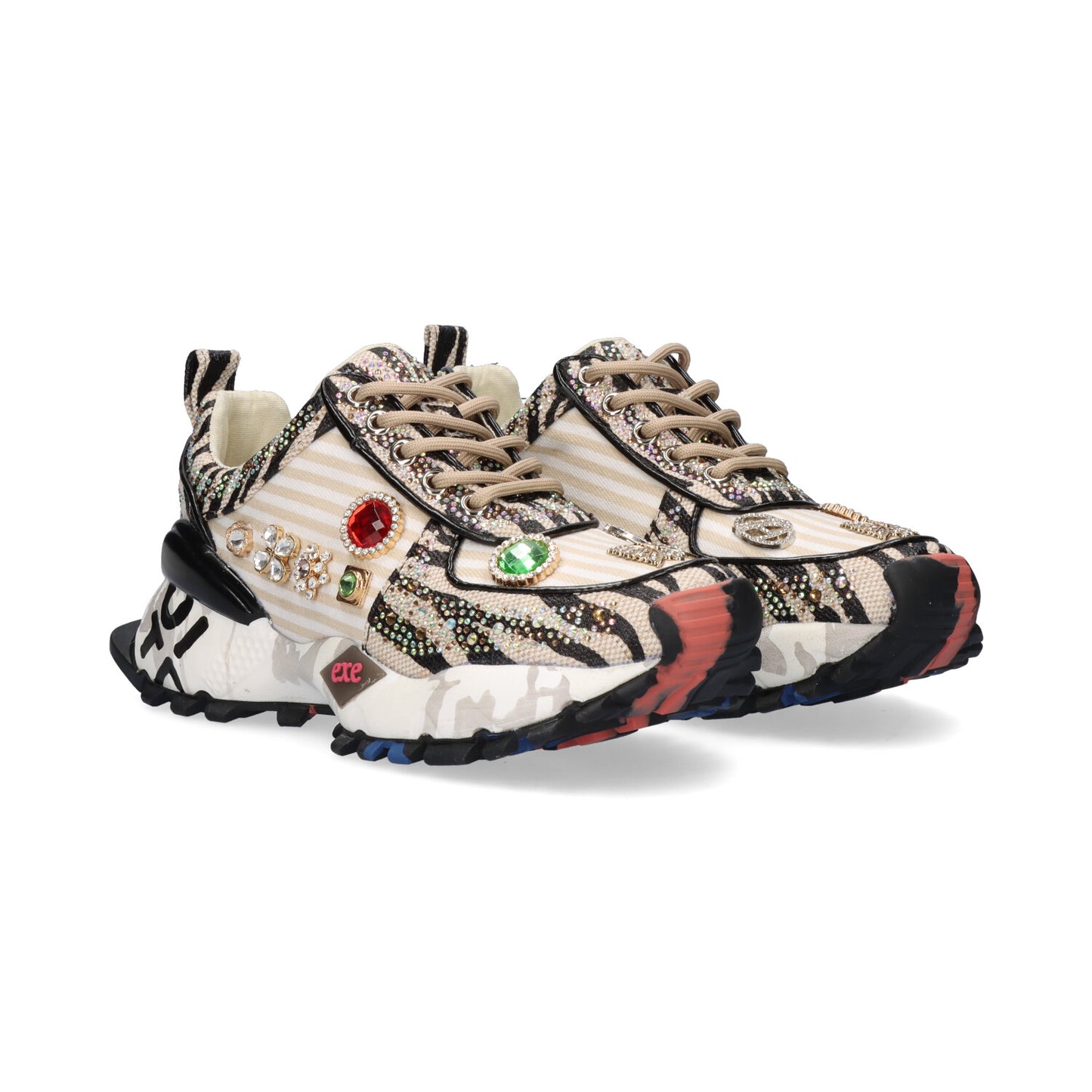 SAPATILHA EXE SY24-6 BEIGE/BLACK