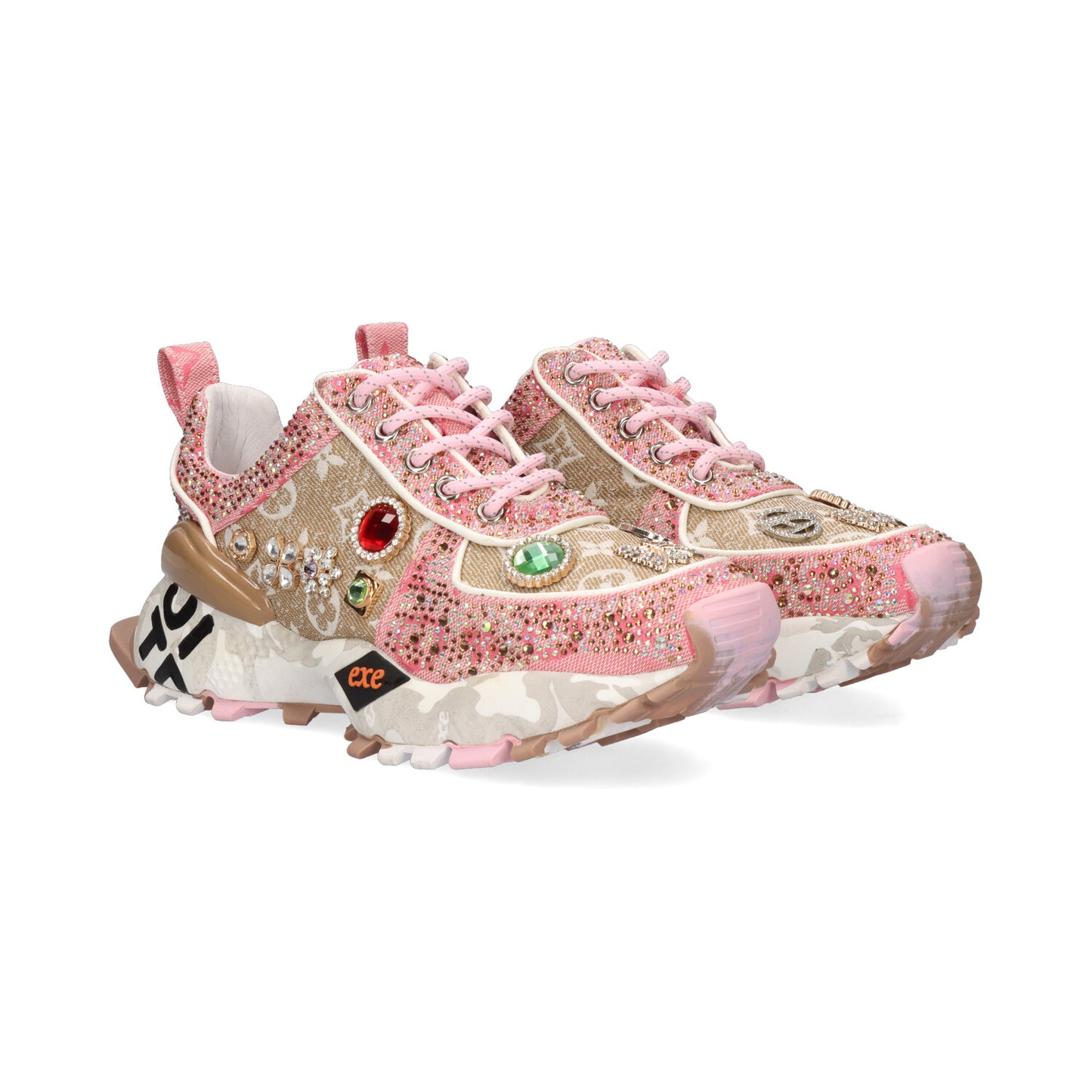SAPATILHA EXE SY24-6 TAUPE/PINK