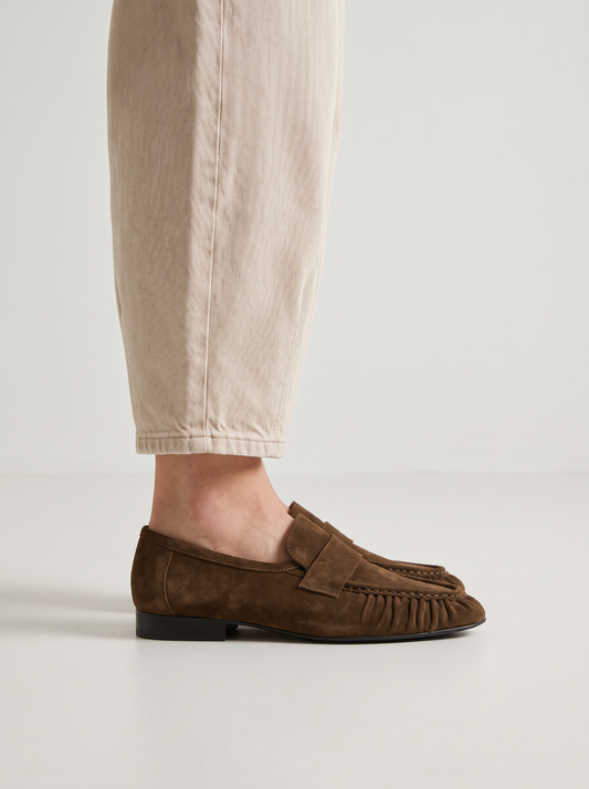 MOCASSINS ABF-97 V2067-305-7 SUEDE BROWN