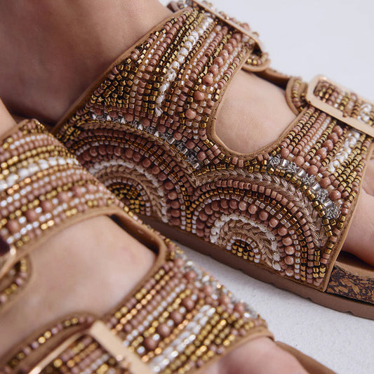 SANDALIAS EXE YT4040-13 STRASS CAMEL