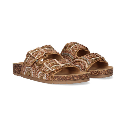 SANDALIAS EXE YT4040-13 STRASS CAMEL