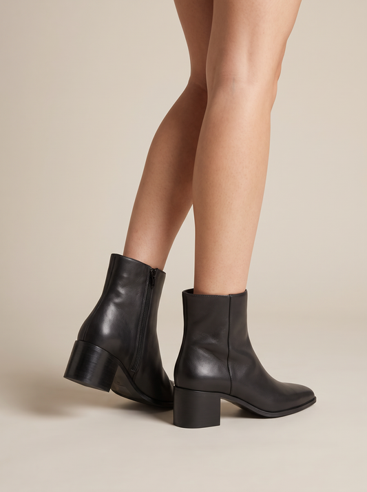 BOTINS ABF-97 ZY24135-1 BLACK LEATHER