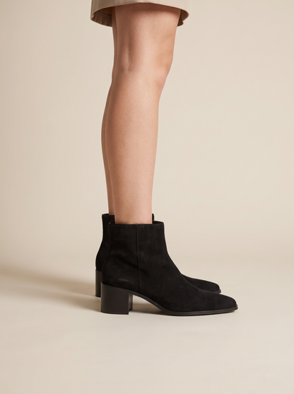 BOTINS ABF-97 ZY24135 BLACK SUEDE