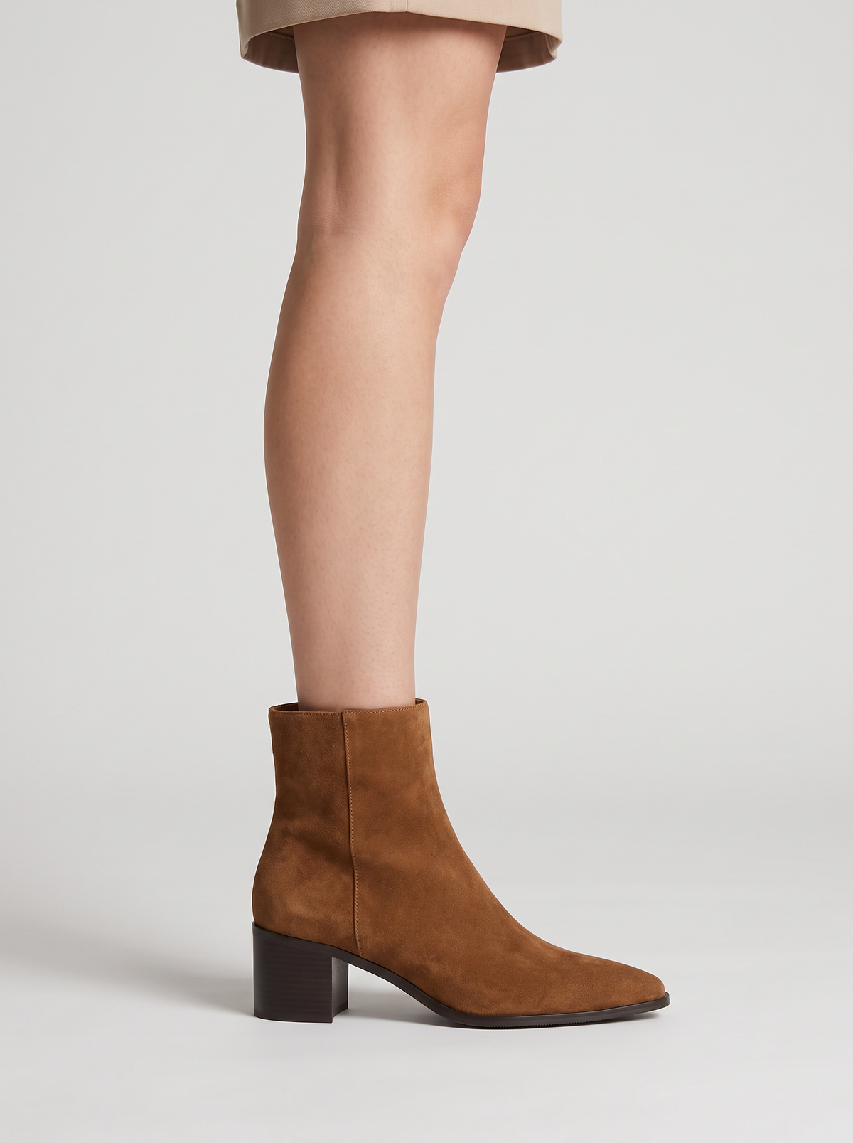 BOTINS ABF-97 ZY24135-1 TAUPE SUEDE